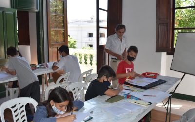 COMENZÓ A DICTARSE EN EL TEATRO ESPAÑOL EL TALLER DE VERANO DE DIBUJO Y PINTURA QUE ESTÁ A CARGO DEL PROFESOR IGNACIO RIBELOTTA