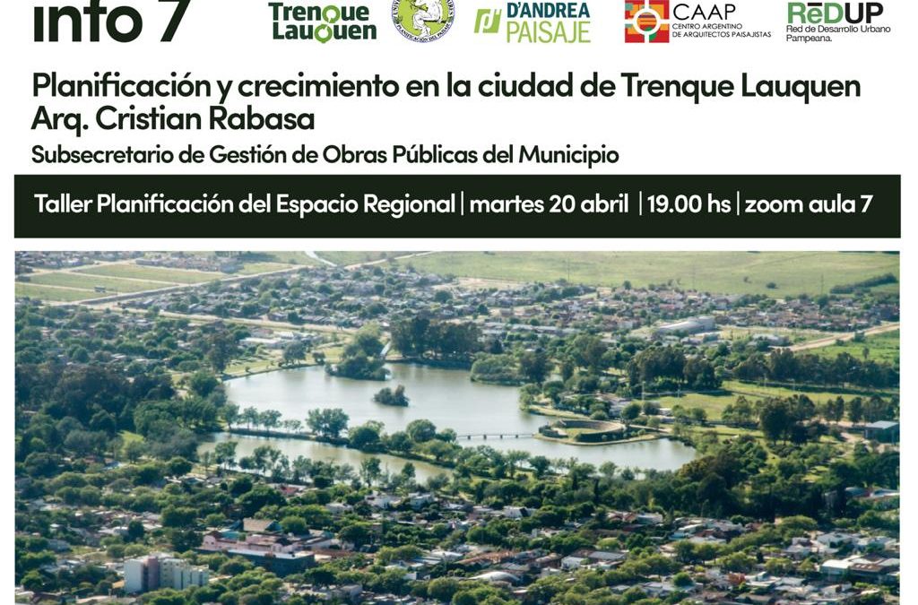 TALLER SOBRE PLANIFICACIÓN Y CRECIMIENTO DE TRENQUE LAUQUEN: PRIMERA CHARLA A CARGO DEL SUBSECRETARIO DE GESTIÓN DE OBRAS PÚBLICAS, CRISTIAN RABASA