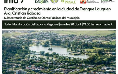 TALLER SOBRE PLANIFICACIÓN Y CRECIMIENTO DE TRENQUE LAUQUEN: PRIMERA CHARLA A CARGO DEL SUBSECRETARIO DE GESTIÓN DE OBRAS PÚBLICAS, CRISTIAN RABASA