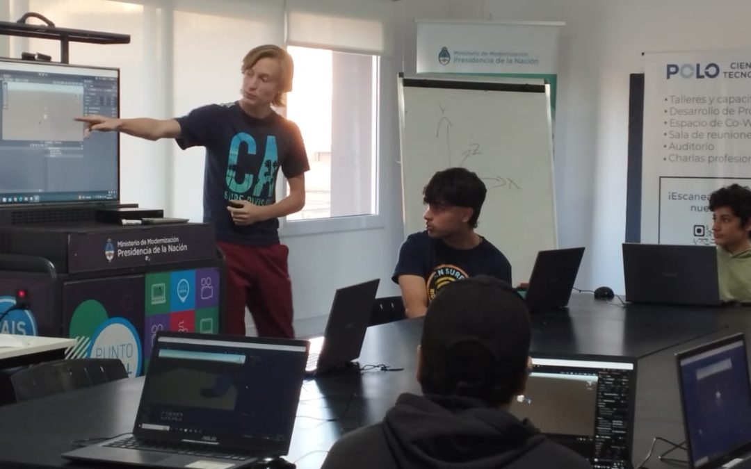 COMENZÓ EL TALLER DE PROGRAMACIÓN DE VIDEOJUEGOS QUE DICTA FRANCO MORALES EN EL POLO CIENTÍFICO TECNOLÓGICO