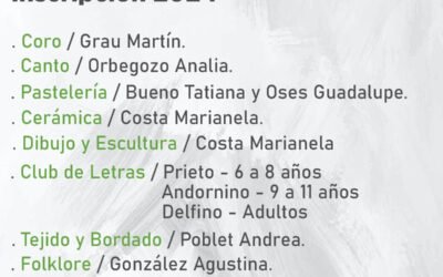 TAMBIÉN EN 30 DE AGOSTO CULTURA OFRECE OCHO TALLERES ANUALES