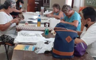 COMENZARON LOS TALLERES INTENSIVOS DE FEBRERO: EL CURSO DE HILORAMA EN LA ESCUELA MUNICIPAL DE BERUTI, Y EL DE MURALISMO EN LA SEDE CUELLO FOSTER