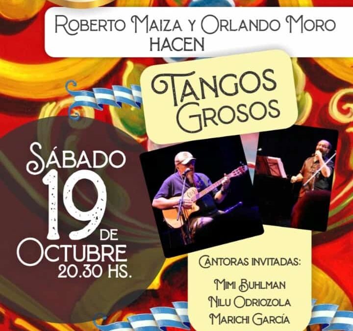 ESTE SÁBADO (19) SE PRESENTA “TANGOS GROSOS” EN LA BIBLIOTECA PÚBLICA RIVADAVIA