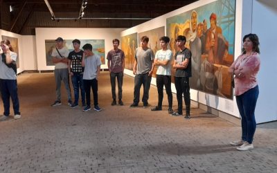 ALUMNOS/AS DE QUINTO AÑO DE LA ESCUELA TÉCNICA RECORRIERON EL MUSEO DE ARTE MURAL “RODOLFO CAMPODÓNICO”