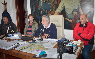 EL INTENDENTE FERNÁNDEZ DIO UN PANORAMA DE LAS ACCIONES REALIZADAS POR EL TEMPORAL Y DESTACÓ LA BUENA ARTICULACIÓN QUE SE LOGRÓ CON OTRAS INSTITUCIONES