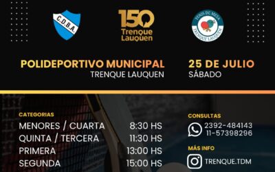 SE REALIZARÁ EL TORNEO DE TENIS DE MESA “COPA DE INVIERNO 2026” EDICIÓN 150º ANIVERSARIO