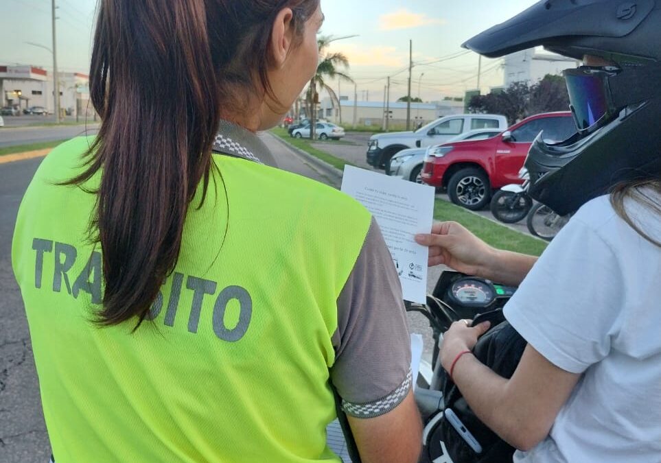 PERSONAL DE TRÁNSITO MUNICIPAL ESTÁ LLEVANDO ADELANTE TAREAS DE PREVENCIÓN Y CONCIENTIZACIÓN POR LA LEY DE ALCOHOL CERO AL VOLANTE