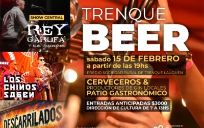 TODO LISTO PARA DISFRUTAR DE UNA NUEVA EDICIÓN DEL “TRENQUE BEER”: HABRÁ PATIO CERVECERO, SECTOR GASTRONÓMICO Y TRES BANDAS EN VIVO