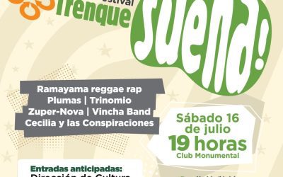 TRENQUE SUENA: ESTE SÁBADO (16) TENDRÁ LUGAR LA PRIMERA FECHA CON LA PARTICIPACIÓN DE SEIS BANDAS LOCALES