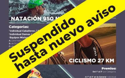 POR LAS INTENSAS LLUVIAS SE SUSPENDE EL TRIATLÓN QUE ESTABA PROGRAMADO PARA EL PRÓXIMO DOMINGO (23)