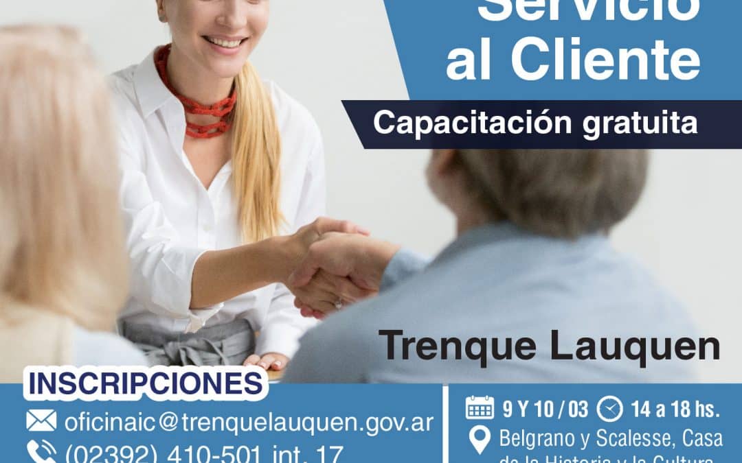 HABRÁ UNA CAPACITACIÓN GRATUITA EN ATENCIÓN Y SERVICIO AL CLIENTE PENSANDO EN EL BUEN TRATO A TURISTAS Y VISITANTES