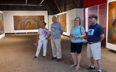 TURISTAS DE COLOMBIA Y ESPAÑA RECORRIERON LOS MUSEOS DE TRENQUE LAUQUEN