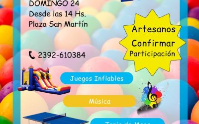VACACIONES DE INVIERNO EN TREINTA DE AGOSTO: ESTE FIN DE SEMANA HABRÁ JUEGOS Y ACTIVIDADES RECREATIVAS EN PLAZA SAN MARTÍN