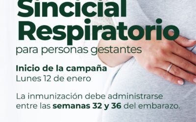COMIENZA ESTE LUNES (12) LA CAMPAÑA DE VACUNACIÓN EN EMBARAZADAS CONTRA EL VIRUS SINCICIAL RESPIRATORIO, PRINCIPAL RESPONSABLE DE LA BRONQUIOLITIS