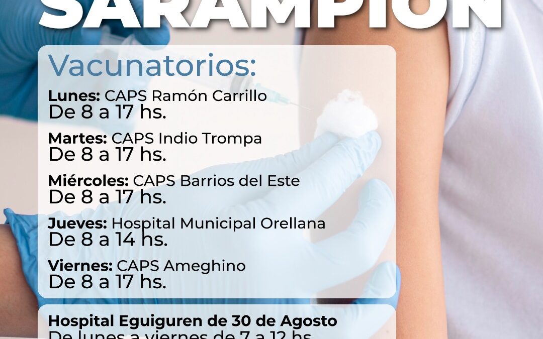 ALERTA POR SARAMPIÓN: RECOMIENDAN COMPLETAR ESQUEMAS DE VACUNACIÓN ANTE LA BAJA COBERTURA EN NIÑOS Y ADOLESCENTES
