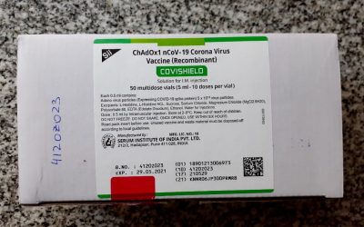 COVID-19: LLEGARON HOY (MIÉRCOLES) AL HOSPITAL MUNICIPAL 500 DOSIS DE LA VACUNA COVISHIELD, DE ASTRAZENECA/OXFORD