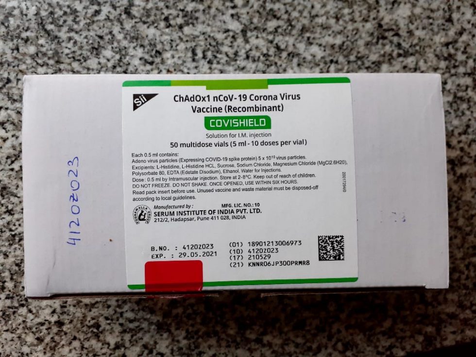 COVID19 LLEGARON HOY (MIÉRCOLES) AL HOSPITAL MUNICIPAL 500 DOSIS DE