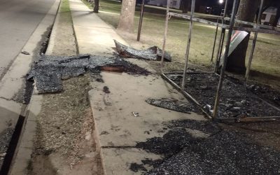 VANDALISMO: INCENDIAN INTENCIONALMENTE UNA ESTACIÓN DE RECICLABLES INSTALADA HACE SOLO DOS DÍAS EN LA CALLE LAGOS AL 700