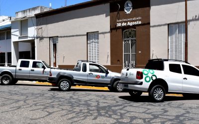 EL ENTE DESCENTRALIZADO DE TREINTA DE AGOSTO INCORPORÓ VARIOS VEHÍCULOS A SU PARQUE AUTOMOTOR PARA MEJORAR LA PRESTACIÓN DE LOS SERVICIOS