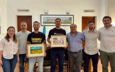 EL INTENDENTE RECIBIÓ A LOS HERMANOS MAURO Y SEBASTIÁN CRISMANICH, DESTACADOS DEPORTISTAS DEL TAEKWONDO