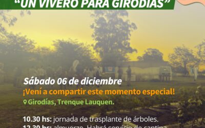 CELEBRACIÓN DEL PRIMER ANIVERSARIO DEL PROYECTO “UN VIVERO PARA GIRODÍAS”, ESTE SÁBADO (6)