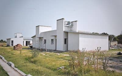 Ya se realiza la obra de cloacas en el nuevo barrio de círculo cerrado en Berutti