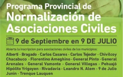 Se realizará una Jornada de Normalización de Asociaciones Civiles