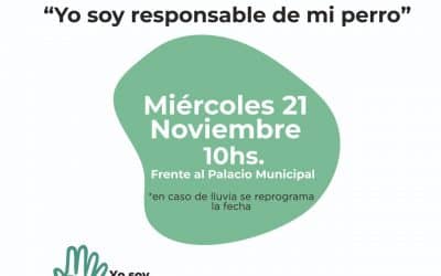 EL MUNICIPIO LANZA OFICIALMENTE MAÑANA LA CAMPAÑA DE CONCIENTIZACION “YO SOY RESPONSABLE DE MI PERRO”
