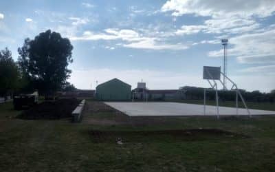 POR LA LLUVIA, LA INAUGURACION DEL PLAYÓN DEPORTIVO Y COMUNITARIO SE POSTERGA HASTA EL PRÓXIMO MIÉRCOLES