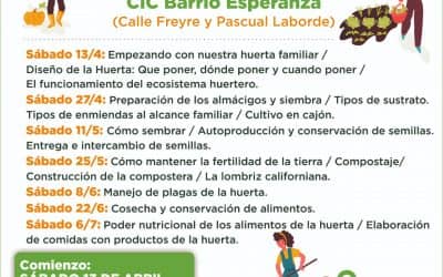 HARAN UN CURSO DE HUERTA FAMILIAR EN EL CIC BARRIO ESPERANZA: SE DICTARA SABADO POR MEDIO DE 9 A 11HS.