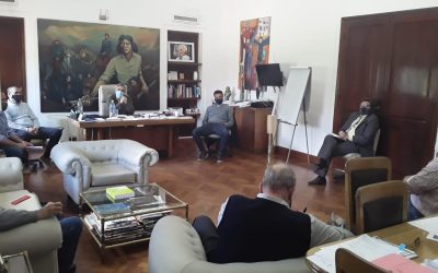 EL INTENDENTE SE REUNIÓ CON LOS PRESIDENTES DE BLOQUE DEL HCD EN UNA RONDA DE CONSULTAS POR EL PRESUPUESTO 2021