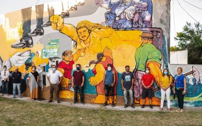 QUEDÓ INAUGURADO UN NUEVO CIRCUITO DE MURALES EN TRENQUE LAUQUEN COMO CIERRE DEL “IV ENCUENTRO NACIONAL DE ARTE MURAL” QUE ORGANIZÓ EL MUNICIPIO
