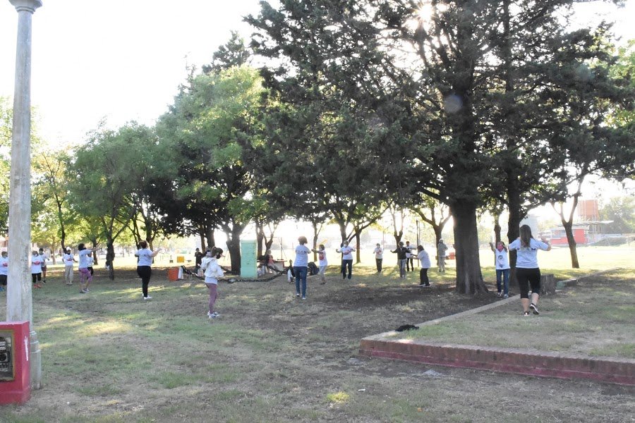 EL PRAM RETOMÓ HOY (MIÉRCOLES) LAS ACTIVIDADES EN LA PLAZOLETA BROWN CON UN FORMATO DISTINTO DEBIDO A LA SITUACIÓN SANITARIA