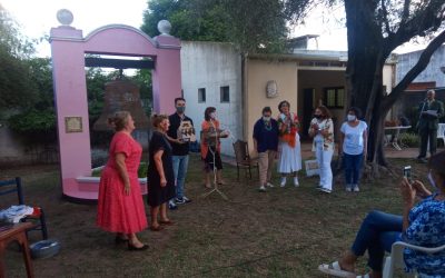 EN EL PATIO DEL MUSEO ALMAFUERTE Y CON LA OBRA «DESAFORADAS», SIGUIÓ LA CONMEMORACIÓN POR EL DIA INTERNACIONAL DE LA MUJER