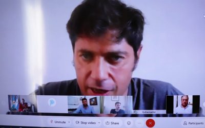 EL GOBERNADOR KICILLOF Y AUTORIDADES SANITARIAS DE LA PROVINCIA MANTUVIERON UNA REUNIÓN CON INTENDENTES