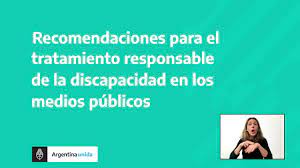 GUÍA DE RECOMENDACIONES PARA EL TRATAMIENTO DE LA DISCAPACIDAD EN LOS MEDIOS PÚBLICOS