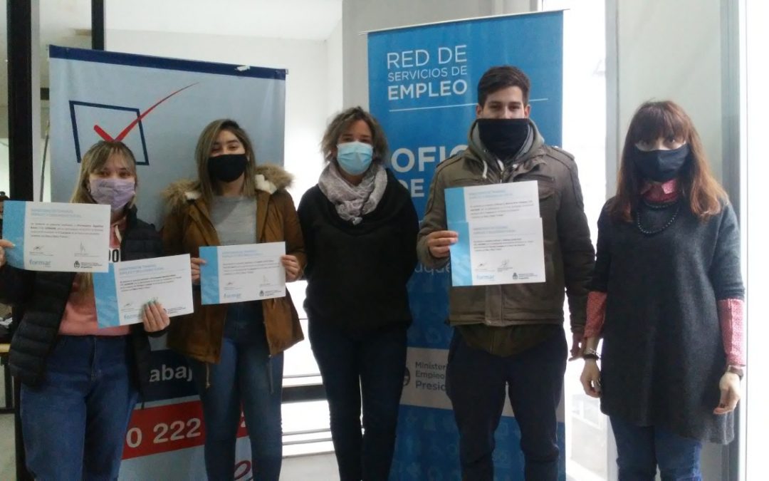 LA OFICINA DE EMPLEO ENTREGÓ LOS CERTIFICADOS DE CAPACITACIONES HECHAS EN EL MARCO DEL PROGRAMA JÓVENES CON MÁS Y MEJOR TRABAJO