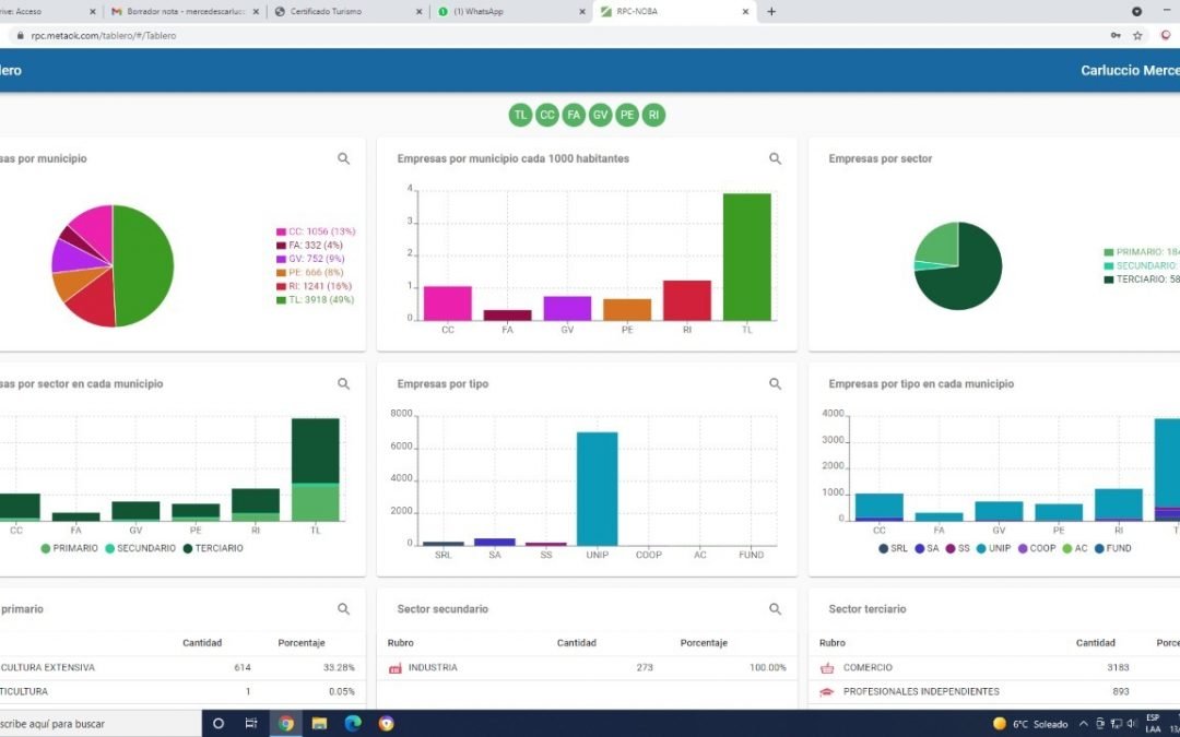 EL MUNICIPIO AVANZA CON UN CENSO ECONÓMICO Y PRODUCTIVO PONIENDO  EL FOCO EN LA REGIONALIZACIÓN