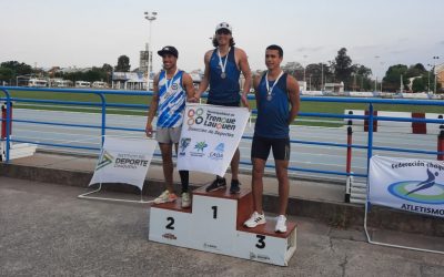 LAUTARO BARRAGÁN, EN 10.000 METROS, Y SANTIAGO MADROÑAL, EN SALTO EN LARGO, GANARON LA MEDALLA DE ORO EN EL CAMPEONATO NACIONAL DE LA CATEGORÍA U-20