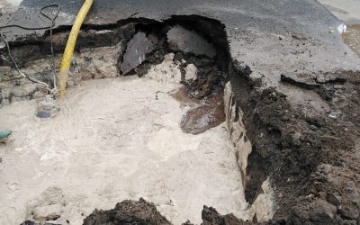 TRAS LA REPARACIÓN DE LA ROTURA DEL CAÑO MAESTRO EN VILLEGAS Y TTE. URIBURU, FUE REABIERTA LA COPA Y SE NORMALIZA EN FORMA PAULATINA EL SERVICIO DE AGUA