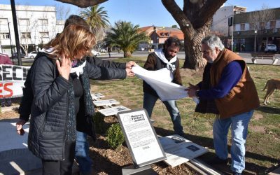 EL MUNICIPIO Y LA COMISIÓN DE DERECHOS HUMANOS DEJARON SEÑALIZADO EL PAÑUELO DE LA PLAZA SAN MARTÍN