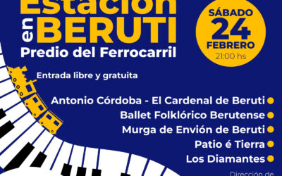 LA EDICIÓN 2024 DE MÚSICA EN LA ESTACIÓN HARÁ OTRA PARADA EL SÁBADO QUE VIENE (24) EN EL PREDIO DEL FERROCARRIL DE BERUTI