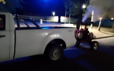 TAREAS DE FUMIGACIÓN EN BARRIOS DE LA PLANTA URBANA DE TRENQUE LAUQUEN