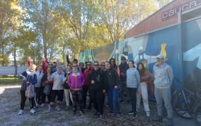 EN FAMILIA Y CON AMIGOS, SE REALIZÓ OTRA JORNADA DE BICITURISMO EN LA CIUDAD QUE INCLUYÓ UNA VISITA A LA FÁBRICA DE CAUCA