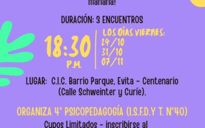 TALLER DE ORIENTACIÓN VOCACIONAL EN EL CIC DEL BARRIO PARQUE –CENTENARIO
