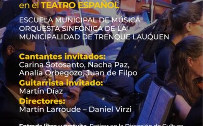 LA ORQUESTA SINFÓNICA DE LA ESCUELA MUNICIPAL DE MÚSICA DARÁ EL CONCIERTO DE FIN DE AÑO ESTE DOMINGO (21) EN EL TEATRO ESPAÑOL