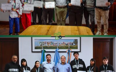 EL INTENDENTE ENTREGÓ RECONOCIMIENTOS A ALUMNOS Y ENTRENADORES DE LA ESCUELA MUNICIPAL DE TAEKWONDO OLÍMPICO Y GTM SPORT POR SUS LOGROS EN COMPETENCIAS NACIONALES