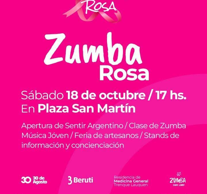 MAÑANA (SÁBADO), ZUMBA ROSA EN PLAZA SAN MARTÍN POR EL MES DE LA CONCIENTIZACIÓN SOBRE EL CÁNCER DE MAMA