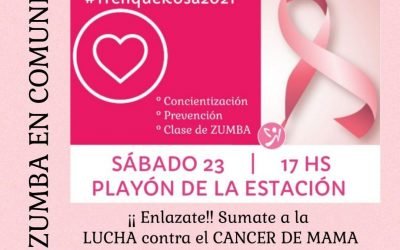 “ZUMBA EN COMUNIDAD”: MAÑANA (SÁBADO) A LAS 17 EN EL PLAYÓN DE LA ESTACIÓN PARA CONCIENTIZAR SOBRE EL CÁNCER DE MAMA