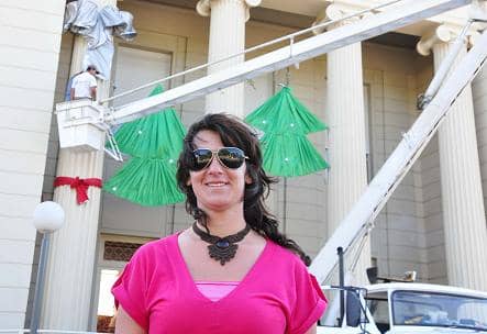 Adornos navideños para el municipio